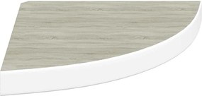 vidaXL Ράφια Τοίχου Γωνιακά 2 τεμ. Δρυς/Λευκό 35x35x3,8 εκ από MDF