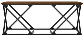 vidaXL Τραπεζάκι Σαλονιού Καφέ Δρυς 100x49x40 εκ. Επεξεργασμένο Ξύλο