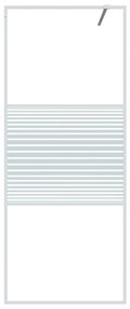 vidaXL Διαχωριστικό Ντουζιέρας Λευκό 80 x 195 εκ. από Γυαλί ESG