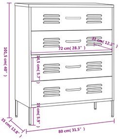 ΣΥΡΤΑΡΙΕΡΑ ΜΟΥΣΤΑΡΔΙ 80 X 35 X 101,5 ΕΚ. ΑΠΟ ΑΤΣΑΛΙ 336200