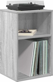 vidaXL Ντουλάπι δίσκων βινυλίου Γκρι Sonoma 38 x 33 x 61 εκ