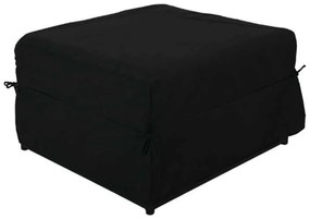 Σκαμπώ-Κρεβάτι LOGAN Ύφασμα Μαύρο 72x72x42cm