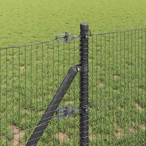 vidaXL Συρματόπλεγμα Σταθερού Εδάφους 10 x 0,8 μ Γκρι Δίχτυ