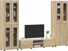 vidaXL Σετ επίπλου τηλεόρασης με συρτάρι FLORIN 3 pcs Δρύς Sonoma