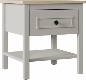 Κομοδίνο Γκρι / Δρυς PECLIBE 48.8x47.8x52.9