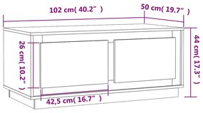 ΤΡΑΠΕΖΑΚΙ ΣΑΛΟΝΙΟΥ SONOMA ΔΡΥΣ 102X50X44 ΕΚ. ΕΠΕΞΕΡΓΑΣΜΕΝΟ ΞΥΛΟ 819879