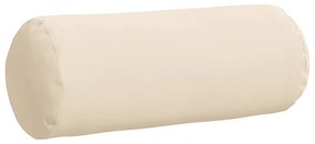 vidaXL Μαξιλάρια Στήριγμα 2 pcs Μπεζ Ø 15 x 40 εκ Ύφασμα Μικροΐνας