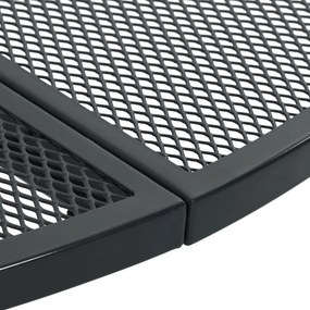 vidaXL Τραπέζι Βεράντας Στρογγυλό Ανθρακί Ø110x72,5 εκ. Ατσάλι