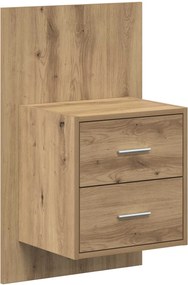 vidaXL Κεφαλή κρεβατιού με κομοδίνο 3 pcs Artisan Oak