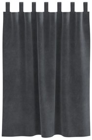 vidaXL Curtains Blackout  με Κρεμαστές Λαβές 2 τμχ Ανοιχτό γκρι Βαμβάκι