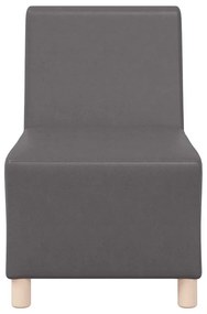 vidaXL Μοναδικός Καναπές χωρίς Χερούλια 3 pcs Γκρι 55 x 74 x 82 εκ.