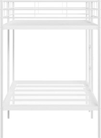 vidaXL Κουκέτα χωρίς στρώμα Λευκό 100x200 cm Ατσάλι