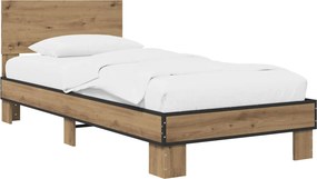 vidaXL Κρεβάτι με Κεφαλάρι Artisan Δρυς 80 x 200 cm Επεξεργασμένο Ξύλο
