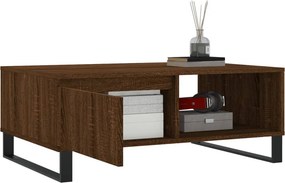 vidaXL Τραπεζάκι Σαλονιού Καφέ Δρυς 90x60x35εκ. από Επεξεργασμ. Ξύλο