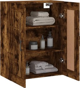 vidaXL Ντουλάπι Τοίχου Καπνιστή Δρυς 69,5 x 34 x 90 εκ. Επεξεργ. Ξύλο