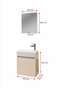 Έπιπλο Μπάνιου Mink FIT 25x45x53