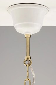 Κρεμαστό Πολύφωτο Samba Φ78cm 5xE27 Λευκό με Χρυσό