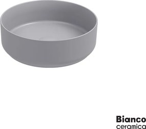 Bianco Ceramica Etna 33036 Stone Grey Matt Ø36 - Επιτραπέζιος νιπτήρας