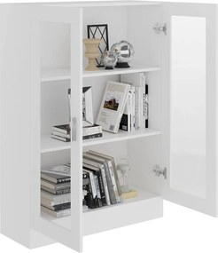 vidaXL Βιτρίνα Λευκή 82,5 x 30,5 x 115 εκ. Επεξ. Ξύλο