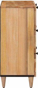 vidaXL Πλαϊνό γραφείο Φυσικό 60 x 33 x 75 cm Στερεό ξύλο μάνγκο