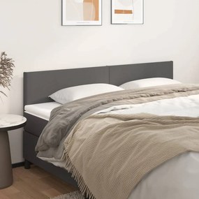 vidaXL Κεφαλάρια Γκρι 200x5x78/88 εκ. από Συνθετικό Δέρμα