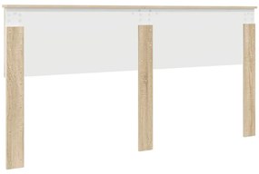 vidaXL Κεφαλάρι Δρύς Sonoma 180 cm Επεξεργασμένο ξύλο