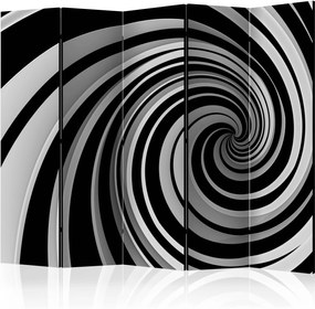 Διαχωριστικό με 5 τμήματα - Black and white swirl II [Room Dividers]