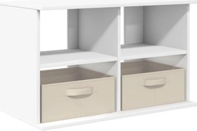 vidaXL Βάση τηλεόρασης με συρτάρι Λευκό 79 x 40 x 48 εκ