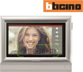Έγχρωμη οθόνη αφής 7” για θυροτηλεοράσεις LEGRAND Bticino με φινίρισμα αλουμινίου