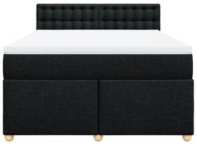 ΚΡΕΒΑΤΙ BOXSPRING ΜΕ ΣΤΡΩΜΑ ΜΑΥΡΟ 160X200 ΕΚ. ΥΦΑΣΜΑΤΙΝΟ 3286747