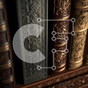 Intra Συλλεκτικό Ξύλινο Παζλ Plywood  4mm - Συλλογή βιβλίων αντίκες με περίτεχνα δεσίματα Σε Ξύλινο Κουτί - Διαστάσεις Puzzle: 10x10 cm – 25 κομμάτια