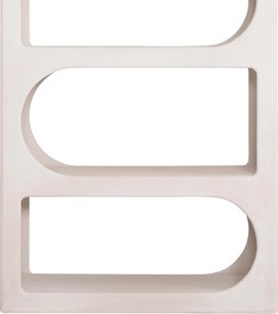 ΒΙΒΛΙΟΘΗΚΗ ΣΕΙΡΑ SANTORINI HM18062 MDF ΣΕ ΥΠΟΛΕΥΚΟ ΧΡΩΜΑ 80x38x180Yεκ.