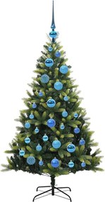 vidaXL Τεχνητό Χριστουγεννιάτικο Δέντρο με Συρταρωτές Βαθμίδες 150 LED