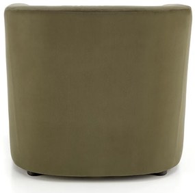 Πολυθρόνα Houston 1423 (Πράσινο), Πράσινο, 71x71x72cm, 17 kg, Ταπισερί, Πόδια: Πλαστική ύλη | Epipla1.gr