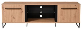 Έπιπλο Τηλεόρασης Sardinia TV 170 Artisan Oak - Μαύρο 170,5x42x54 εκ. 170.5x42x54 εκ.