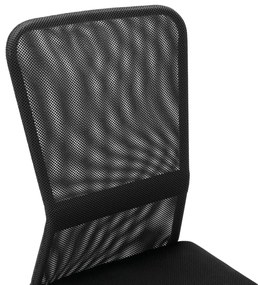 vidaXL Καρέκλα Γραφείου Μαύρη 44 x 52 x 100 εκ. Διχτυωτό Ύφασμα