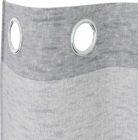 vidaXL Κουρτίνα βυσσινί 2 pcs Σκούρο Γκρι 260 x 140 εκ. Πολυεστέρας