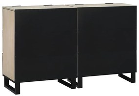 vidaXL Παραδοσιακά Πλευρικά Έπιπλα 2 pcs Λευκό 60 x 33.5 x 75 εκ.