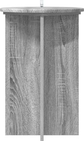 vidaXL Βάση φυτών 2 pcs Γκρι Sonoma Ø40 x 60 εκ. Επεξεργασμένο Ξύλο