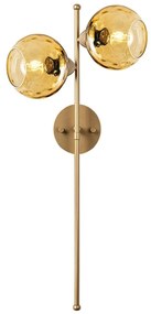 Φωτιστικό Τοίχου - Απλίκα Benek 521SHN3708 35x25x72cm 2xE27 40W Yellow-Gold Opviq
