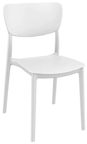 Καρέκλα Στοιβαζόμενη MONNA Λευκό PP 45x53x82cm