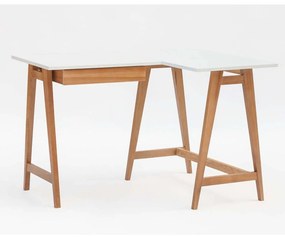 Γραφείο Luka S Δεξιά Γωνία LUKAROFSOAK1 115x50x75cm Oak-White