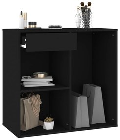 vidaXL Ντουλάπι Καλλυντικών Μαύρο 80 x 40 x 75 εκ. Επεξεργασμένο ξύλο