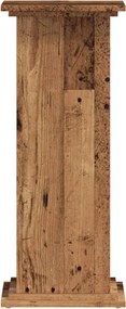 vidaXL Βάσεις Φυτών Όψη Παλαιού Ξύλου 33x33x80 εκ. Επεξ. Ξύλο