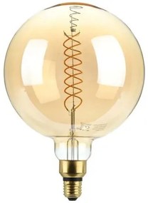 V-TAC Λάμπα LED E27 G200 Filament 8W θερμό λευκό 1800K γυαλί amber dimmable SKU: 217462