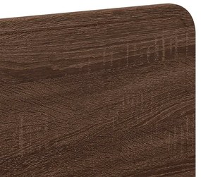 vidaXL Κεφαλάρι Καφέ δρυς 160 cm Επεξεργασμένο ξύλο