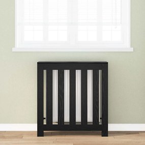 vidaXL Καλύμμα καυστήρα Μαύρη Δρυ 78x20x82 εκ. Επεξεργασμένο ξύλο