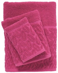 Πετσέτες Μπάνιου (Σετ 3τμχ) Das Home Best Line 0786 Fuschia 550gsm