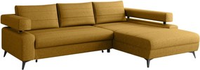 Γωνιακός καναπές Rosa-Moustardi-Δεξιά - 265.00Χ184.00Χ88.00cm
