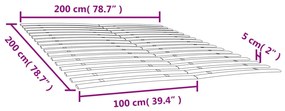 ΤΕΛΑΡΑ ΚΡΕΒΑΤΙΟΥ ΜΕ 34 ΣΑΝΙΔΕΣ 2 ΤΕΜ. 100 X 200 ΕΚ. 3203722